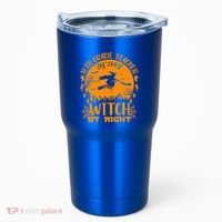 10Th Grade Teacher By Day Witch By Night Funny Halloween Gift Tumbler thumb 0