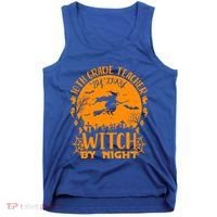 10Th Grade Teacher By Day Witch By Night Funny Halloween Gift Tank Top thumb 0