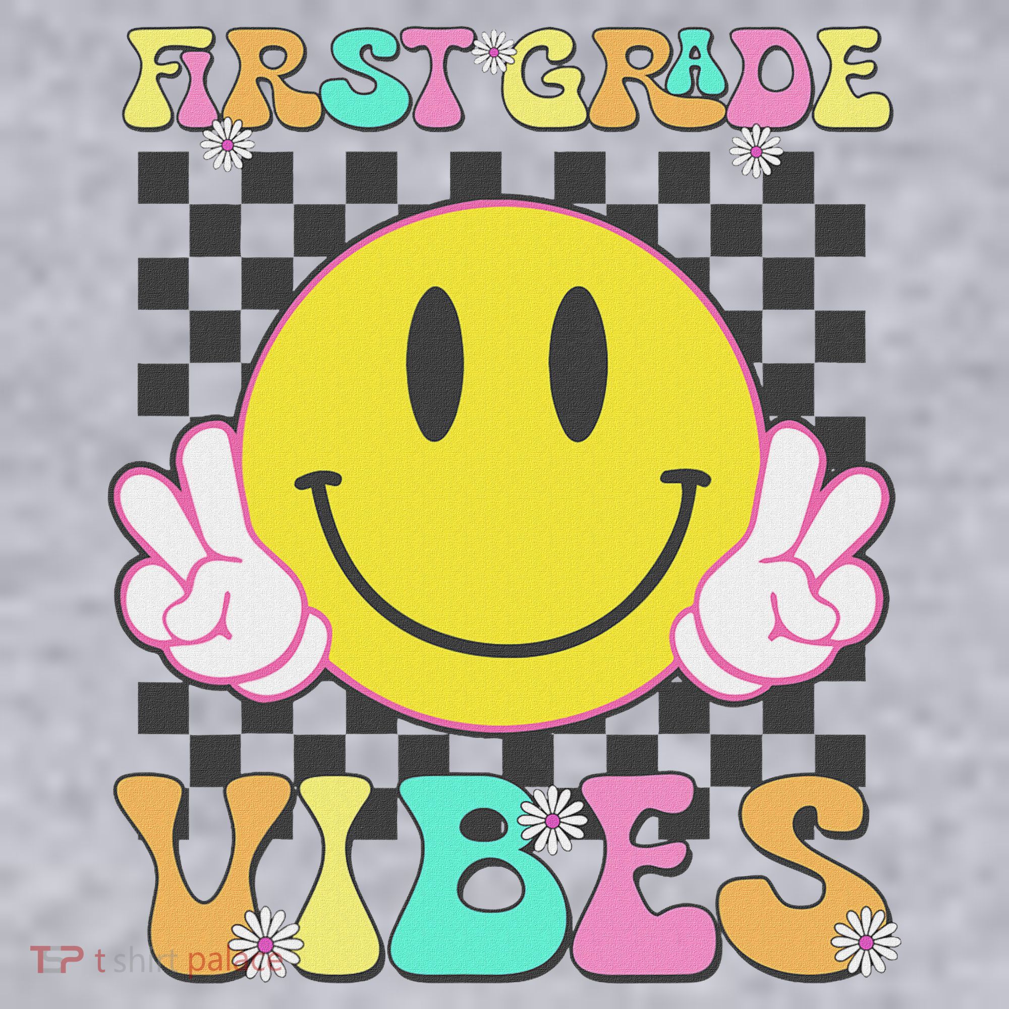 1st Grade Vibes Smile Face Back To School First Grade Women's Sweatshirt
