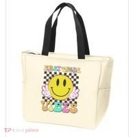 1st Grade Vibes Smile Face Back To School First Grade Tote Bag thumb 3