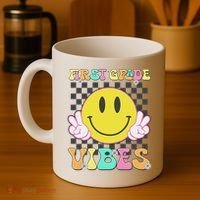 1st Grade Vibes Smile Face Back To School First Grade Coffee Mug thumb 4