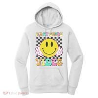 1st Grade Vibes Smile Face Back To School First Grade Women's Hoodie thumb 0