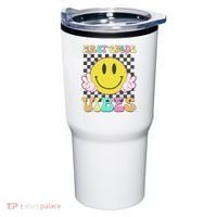1st Grade Vibes Smile Face Back To School First Grade Tumbler thumb 0