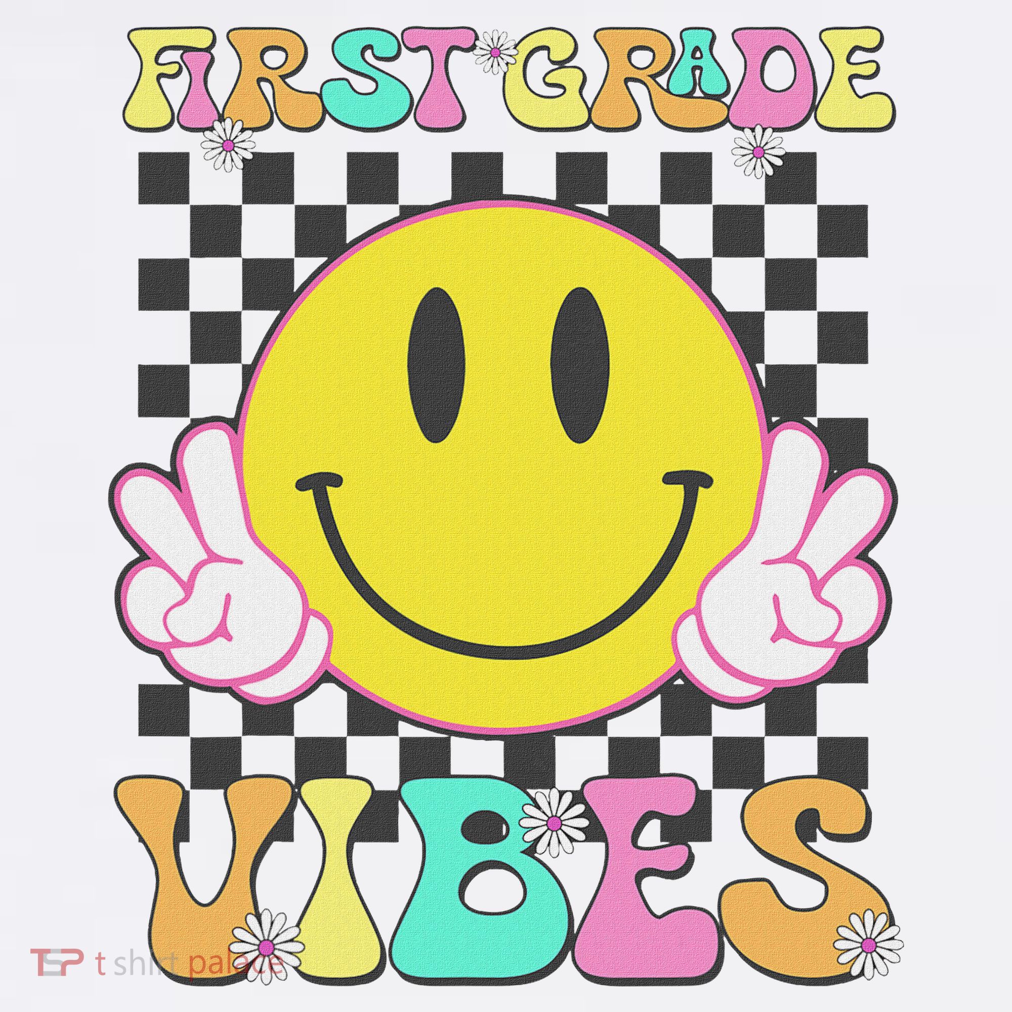 1st Grade Vibes Smile Face Back To School First Grade Mousepad