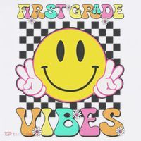1st Grade Vibes Smile Face Back To School First Grade Women's Tank Top thumb 5