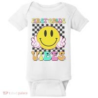 1st Grade Vibes Smile Face Back To School First Grade Baby Bodysuit thumb 0