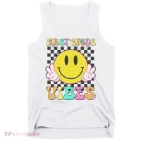 1st Grade Vibes Smile Face Back To School First Grade Tank Top thumb 0