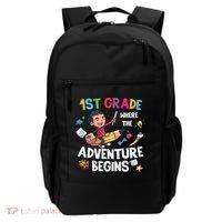 1st Grade Where The Adventure Begins Back To School Backpack thumb 0