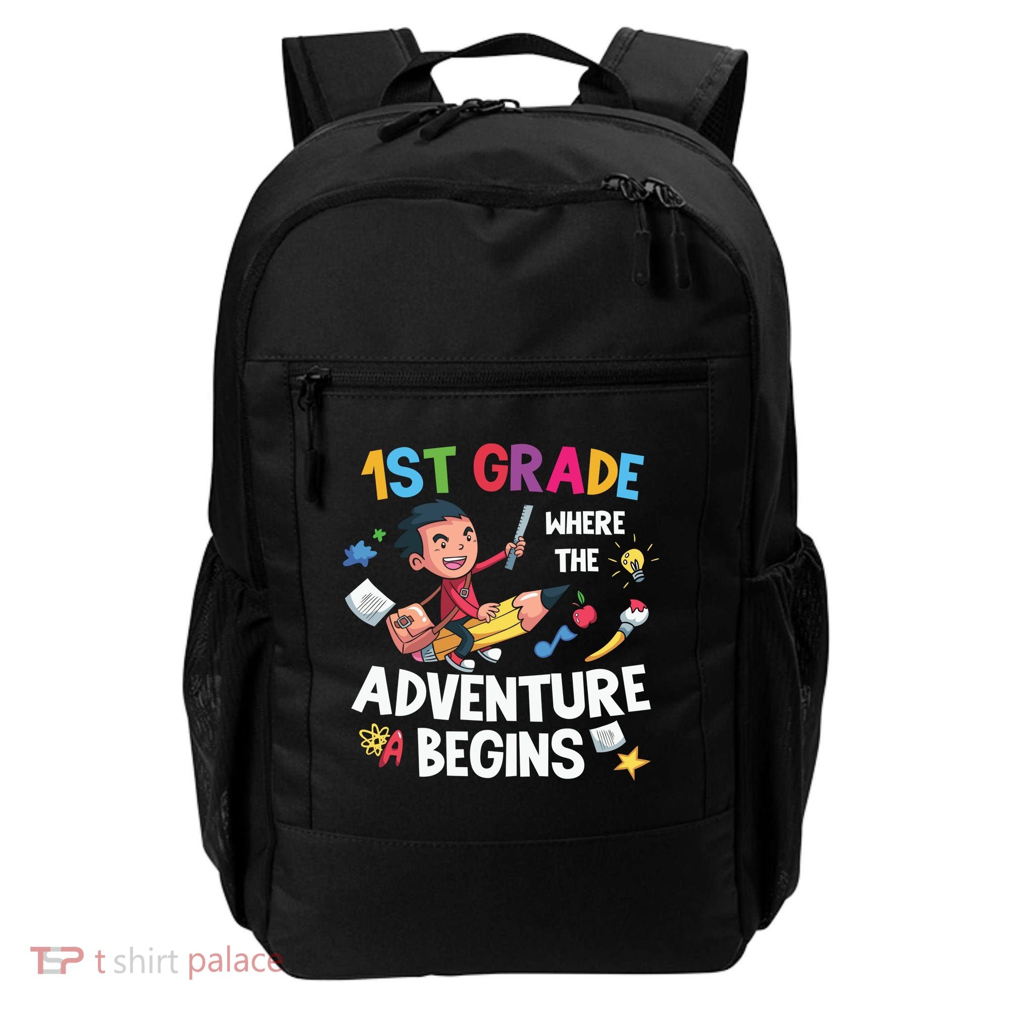 1st Grade Where The Adventure Begins Back To School Backpack