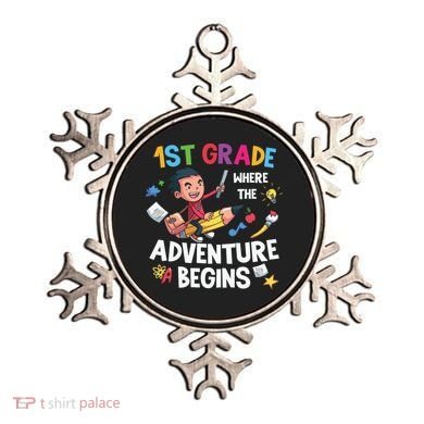 1st Grade Where The Adventure Begins Back To School Ornament