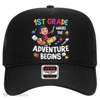 1st Grade Where The Adventure Begins Back To School Hat thumb 0