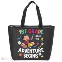1st Grade Where The Adventure Begins Back To School Tote Bag thumb 0