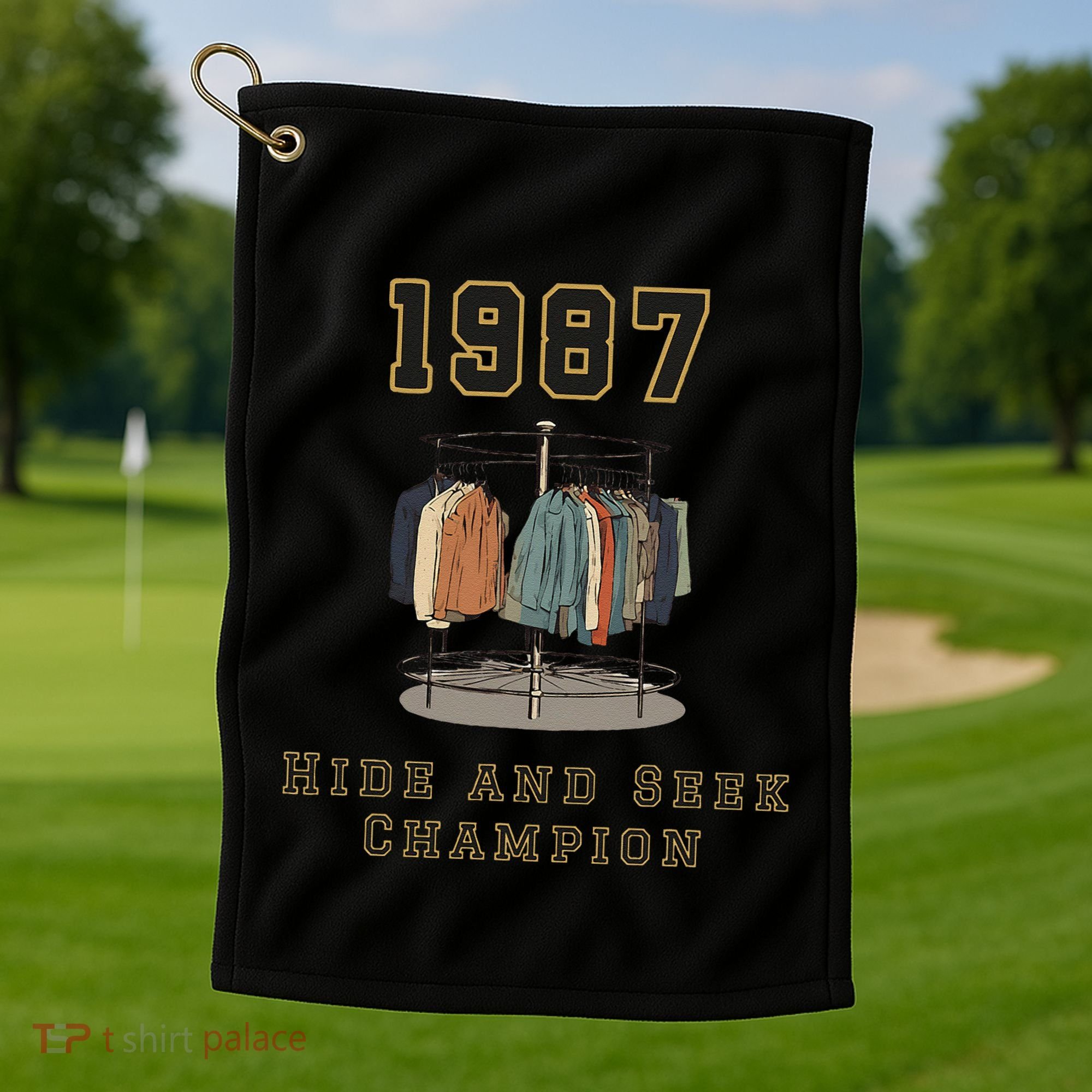 1987 Hide And Seek Champion Golf Towel