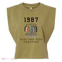 1987 Hide And Seek Champion Garment-Dyed Women's Muscle Tee thumb 0