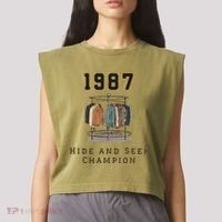 1987 Hide And Seek Champion Garment-Dyed Women's Muscle Tee thumb 2