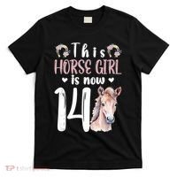 14th Horse Birthday Party 14 Year Old Girl Horses Birthday T-Shirt thumb 0
