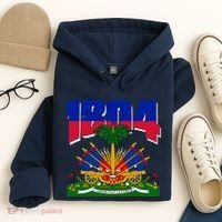 1804 Haiti Haitian Independence Hoodie thumb 4