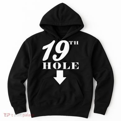 19th Hole With Arrow Funny Golfer Joke Hoodie