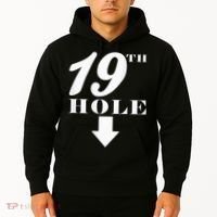 19th Hole With Arrow Funny Golfer Joke Hoodie thumb 2