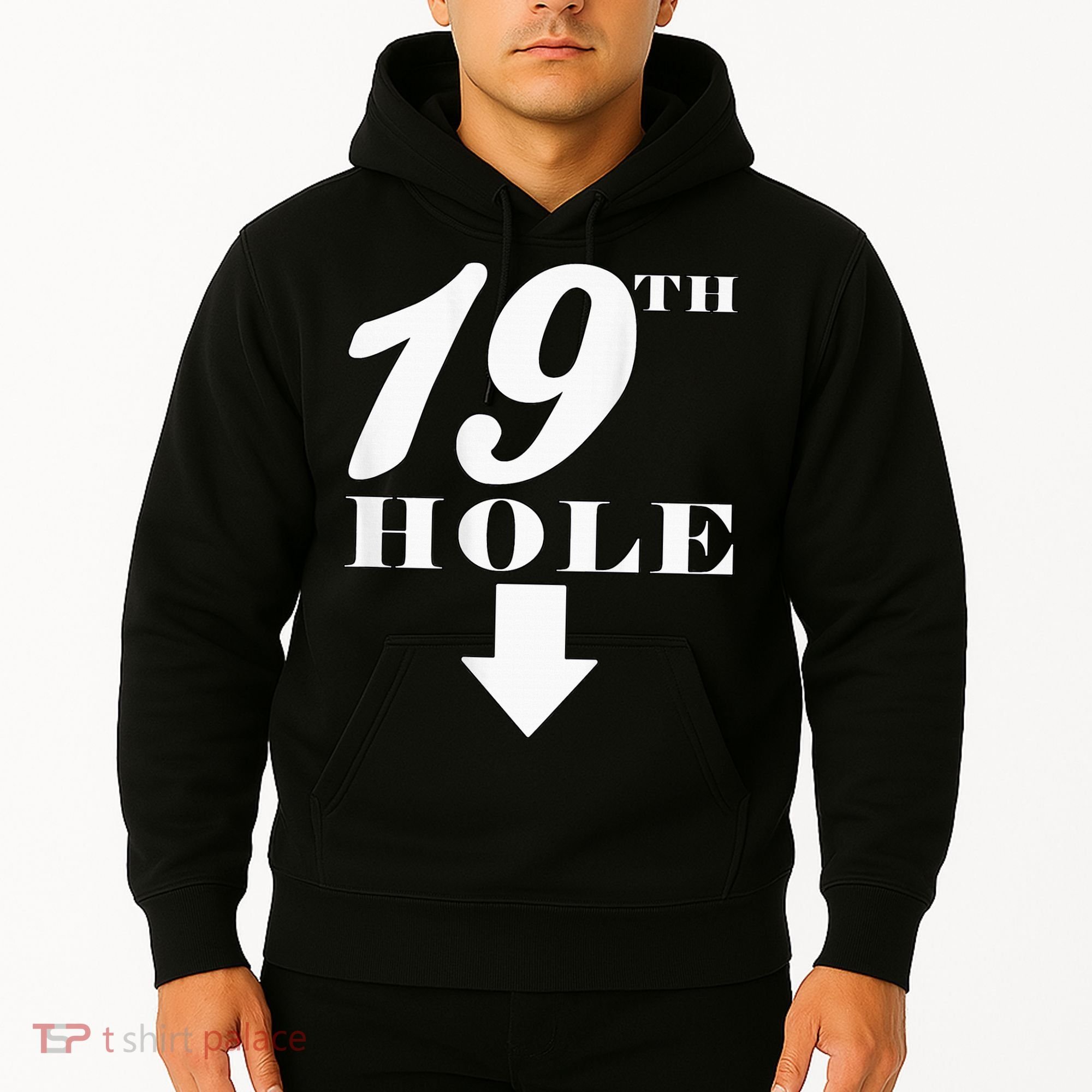 19th Hole With Arrow Funny Golfer Joke Hoodie