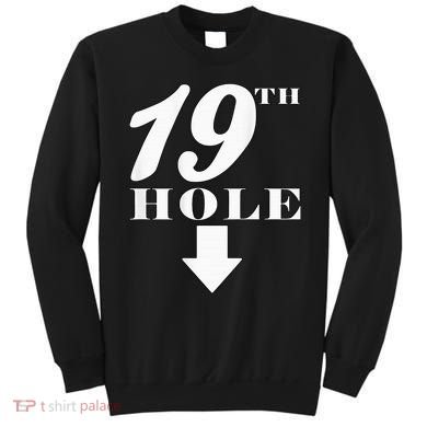 19th Hole With Arrow Funny Golfer Joke Sweatshirt