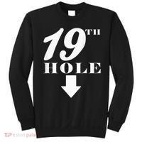 19th Hole With Arrow Funny Golfer Joke Sweatshirt thumb 0