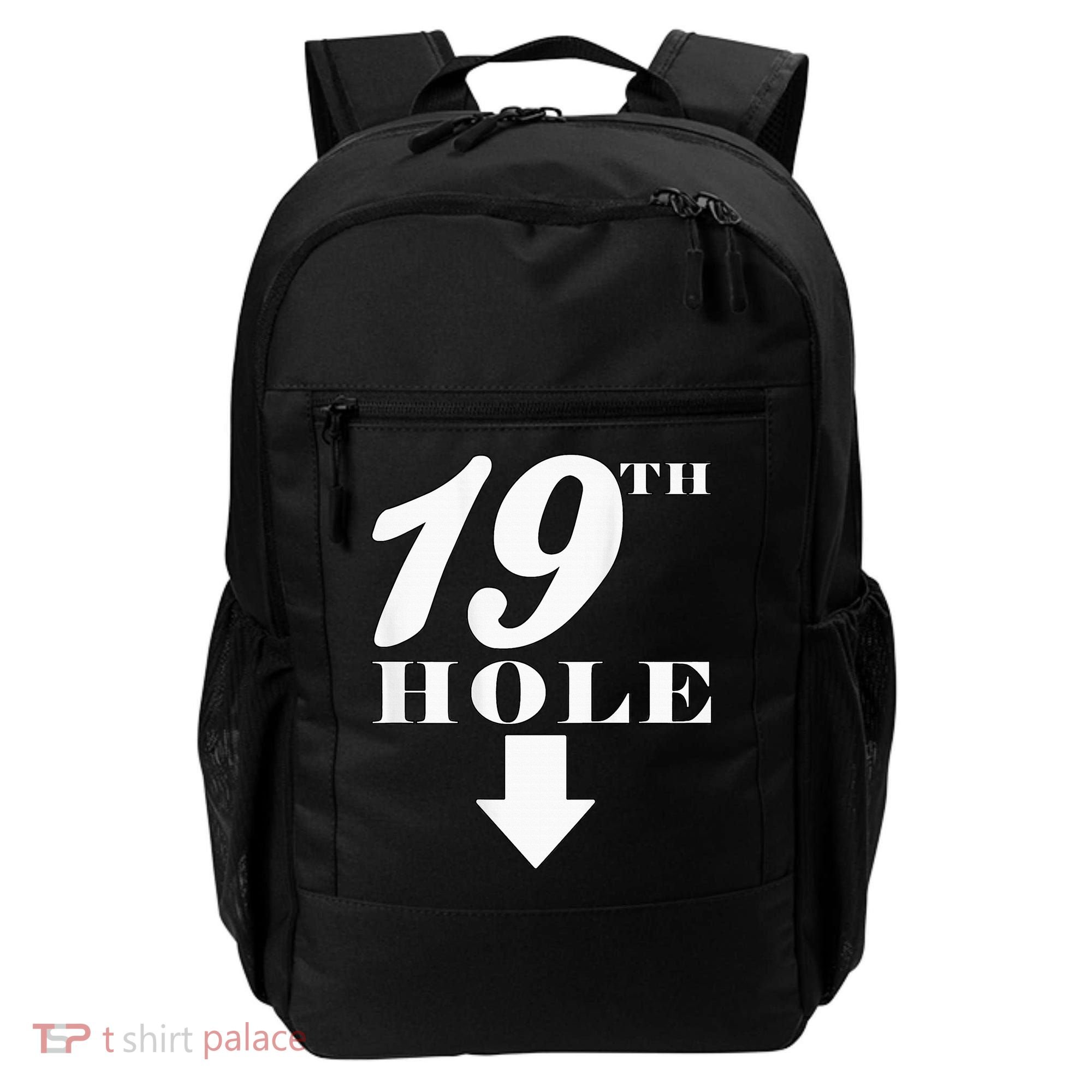 19th Hole With Arrow Funny Golfer Joke Backpack