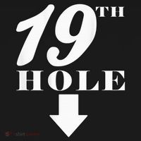 19th Hole With Arrow Funny Golfer Joke Women's Hoodie thumb 2