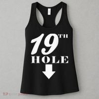 19th Hole With Arrow Funny Golfer Joke Women's Tank Top thumb 3