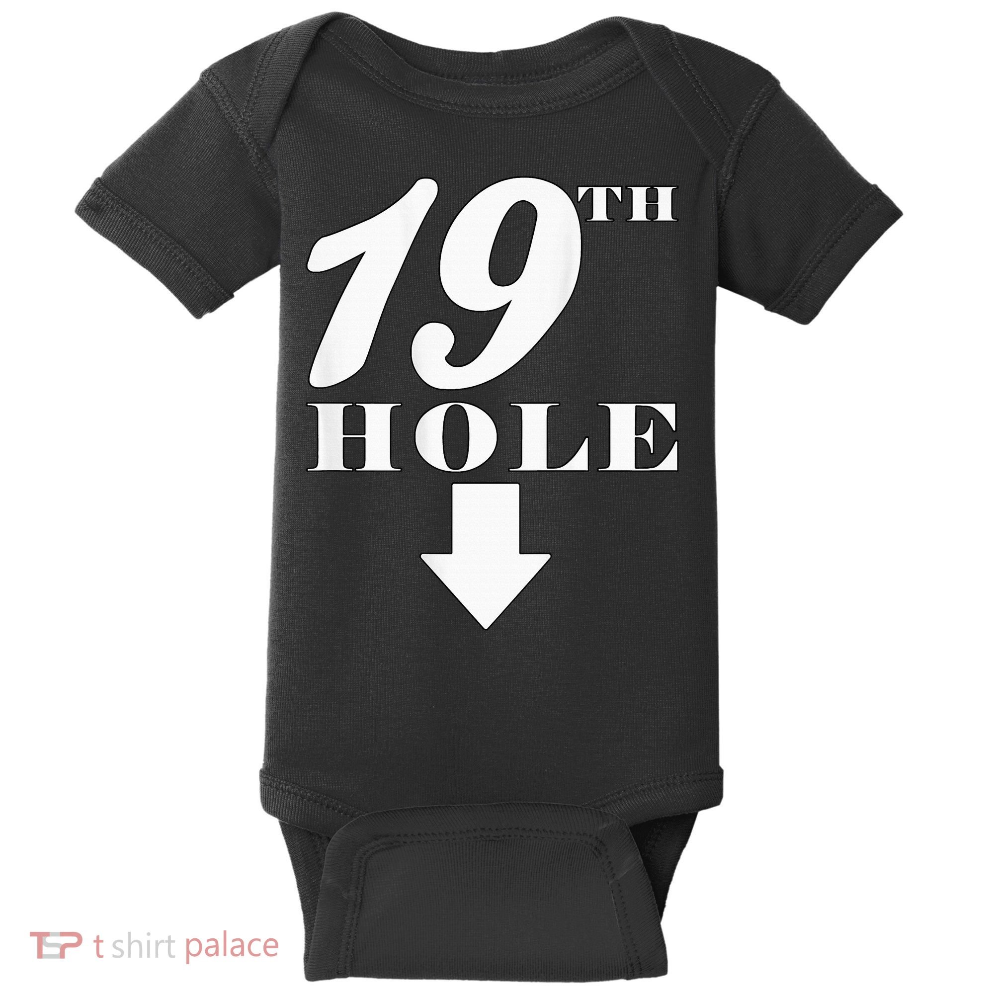 19th Hole With Arrow Funny Golfer Joke Baby Bodysuit