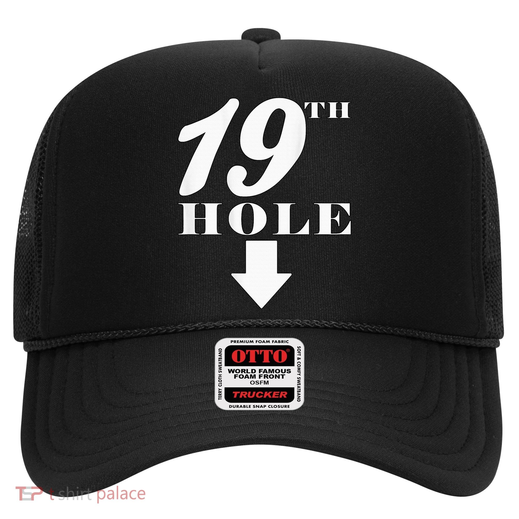 19th Hole With Arrow Funny Golfer Joke Hat