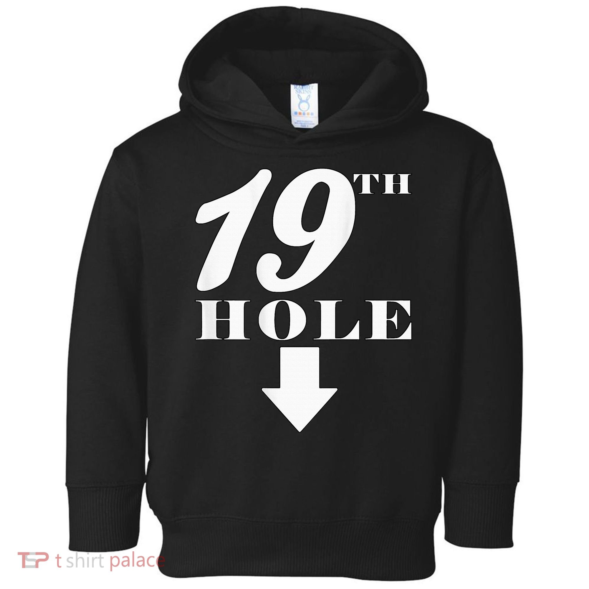 19th Hole With Arrow Funny Golfer Joke Toddler Hoodie