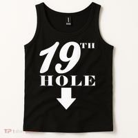19th Hole With Arrow Funny Golfer Joke Tank Top thumb 2
