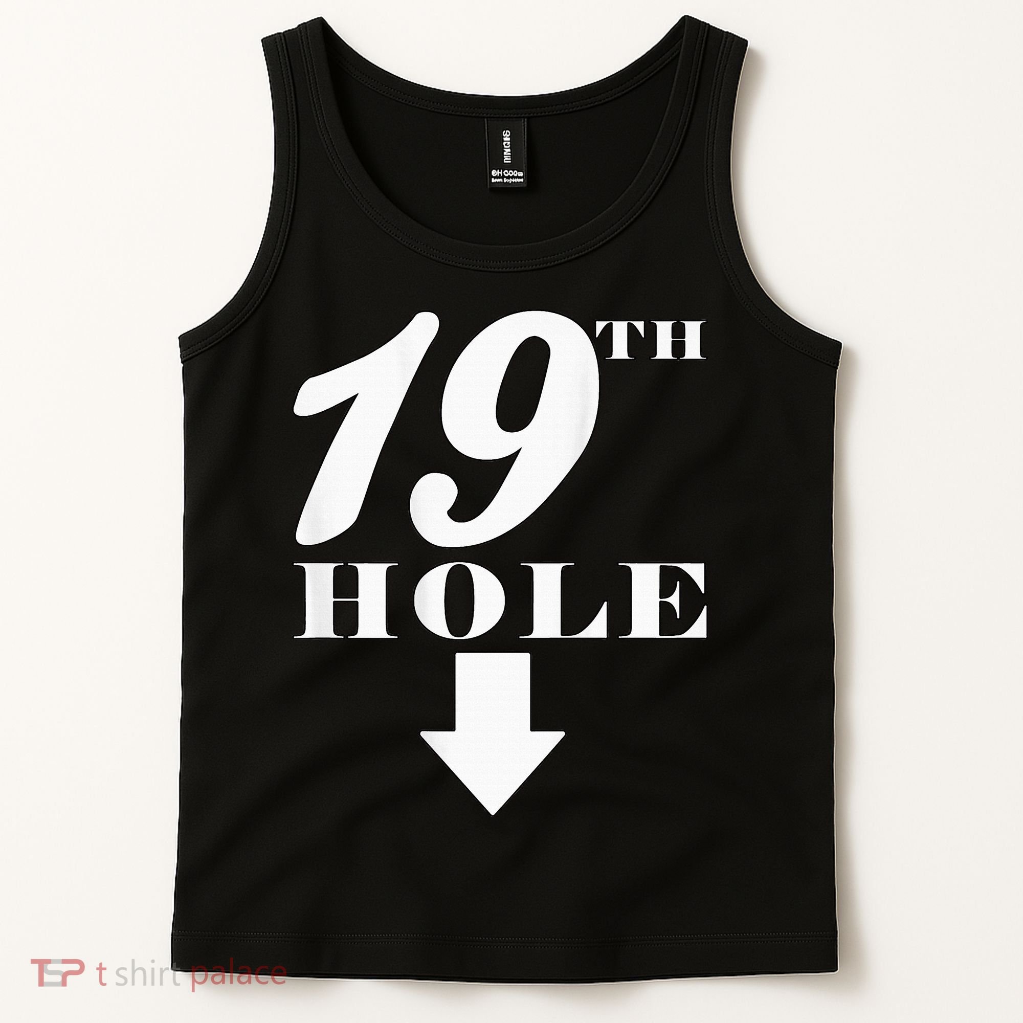 19th Hole With Arrow Funny Golfer Joke Tank Top