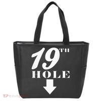 19th Hole With Arrow Funny Golfer Joke Tote Bag thumb 0