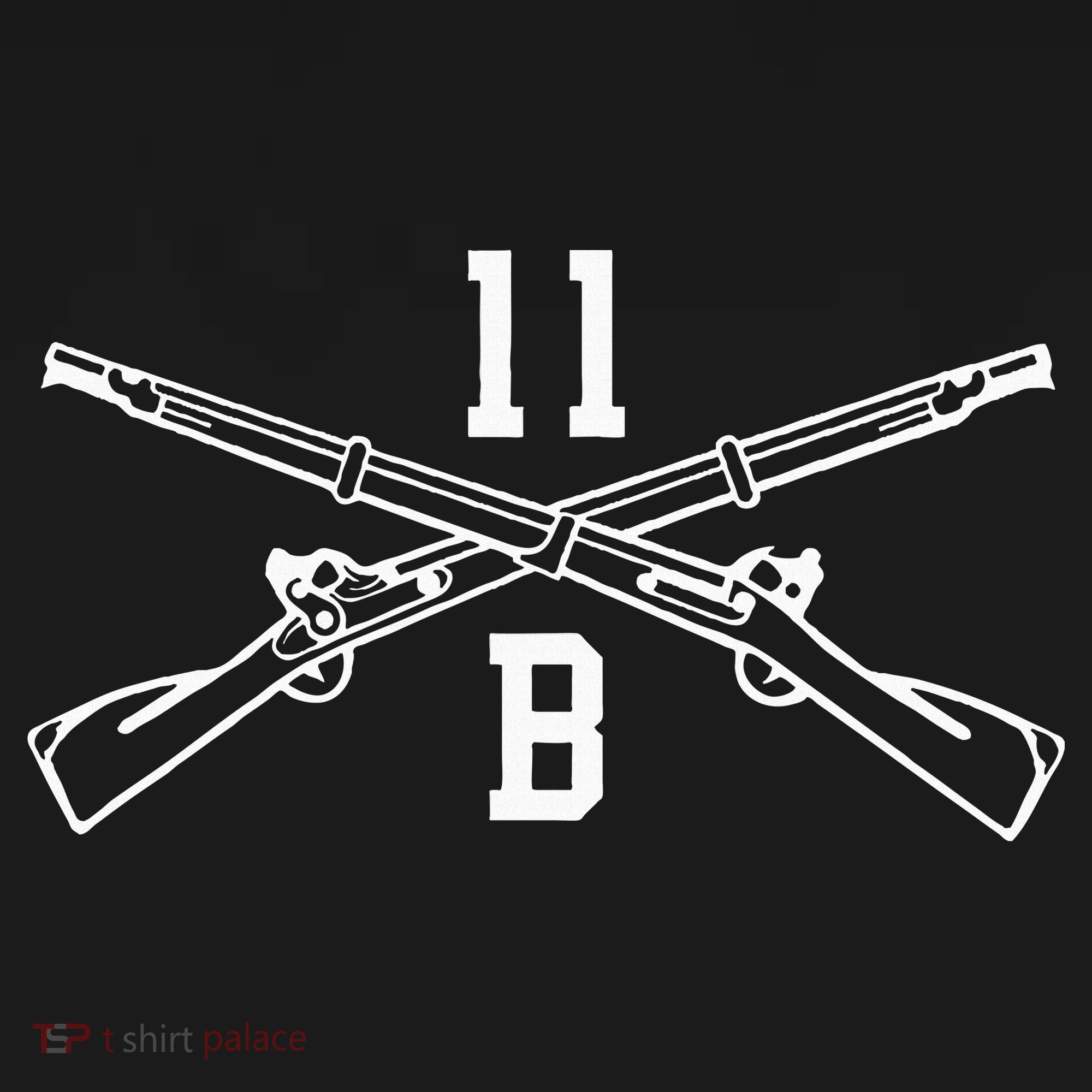 11b Infantryman Crossed Rifles Coaster