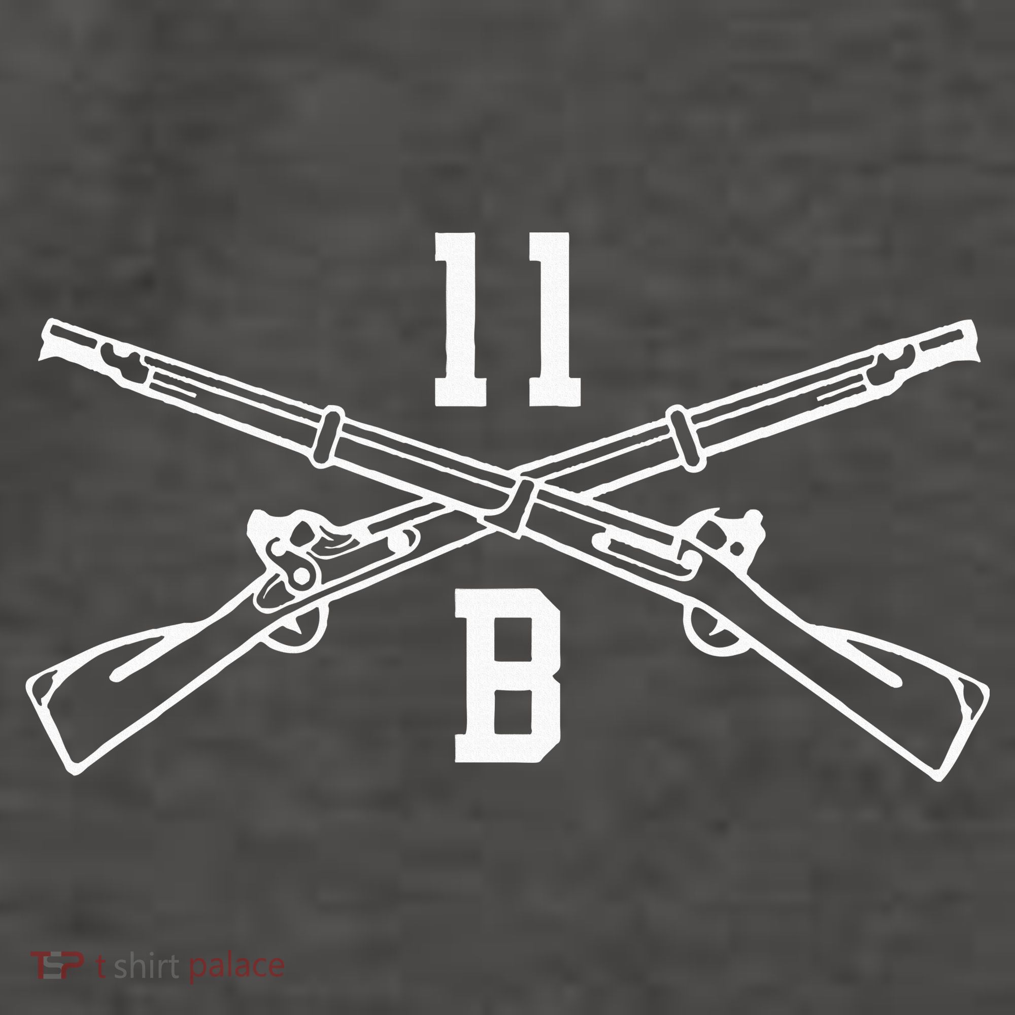 11b Infantryman Crossed Rifles Vector Backpack