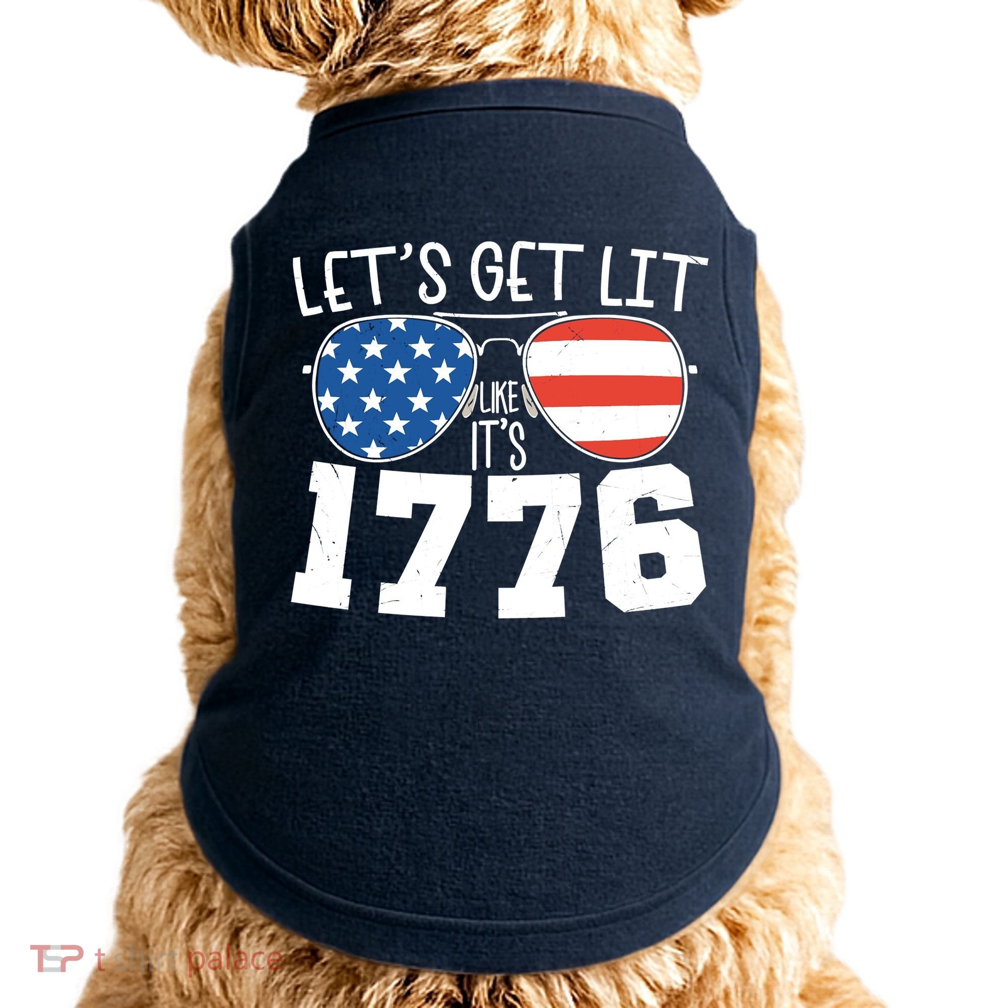 1776 Independence Day 4th Of July Doggie Tank