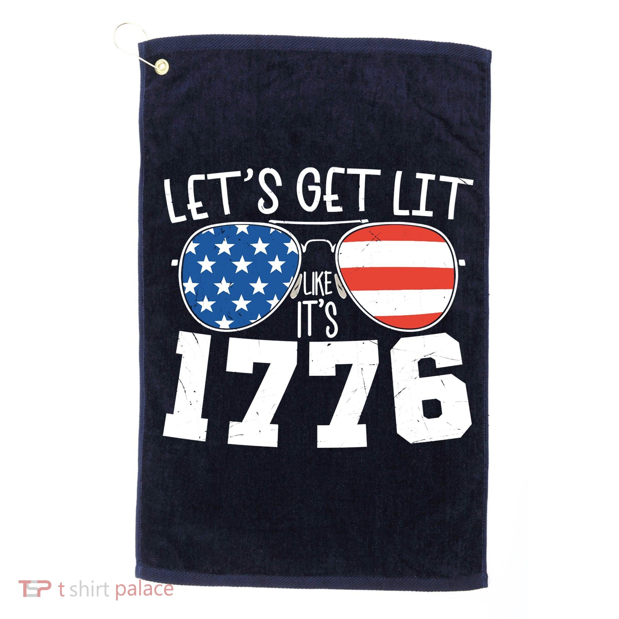 1776 Independence Day 4th Of July Golf Towel