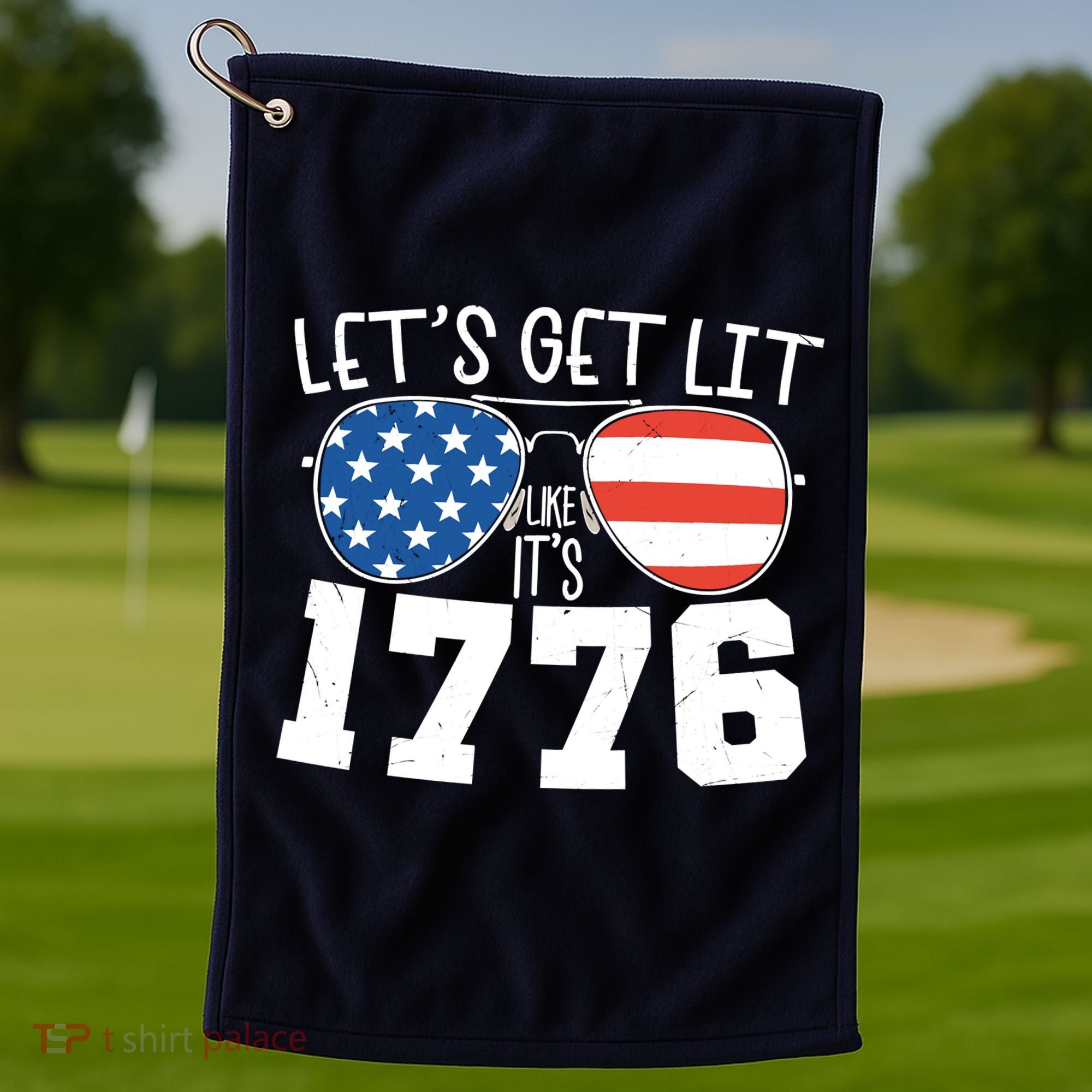 1776 Independence Day 4th Of July Golf Towel