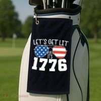 1776 Independence Day 4th Of July Golf Towel thumb 2