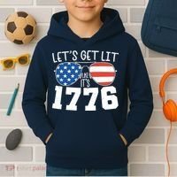1776 Independence Day 4th Of July Kids Hoodie thumb 2