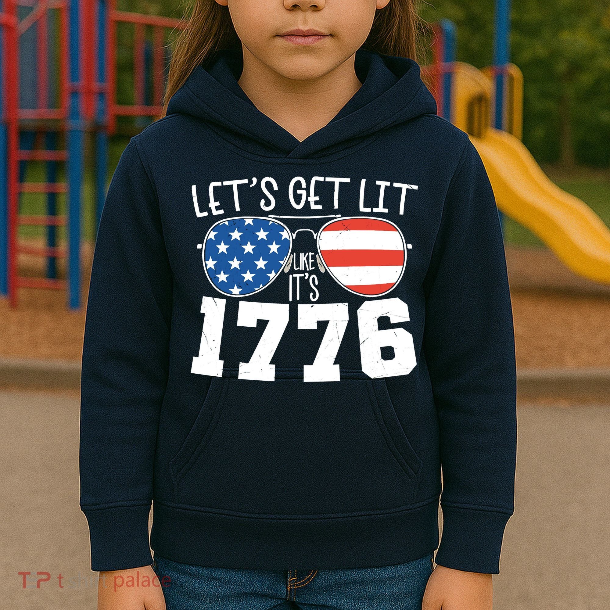 1776 Independence Day 4th Of July Kids Hoodie