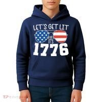 1776 Independence Day 4th Of July Kids Hoodie thumb 4