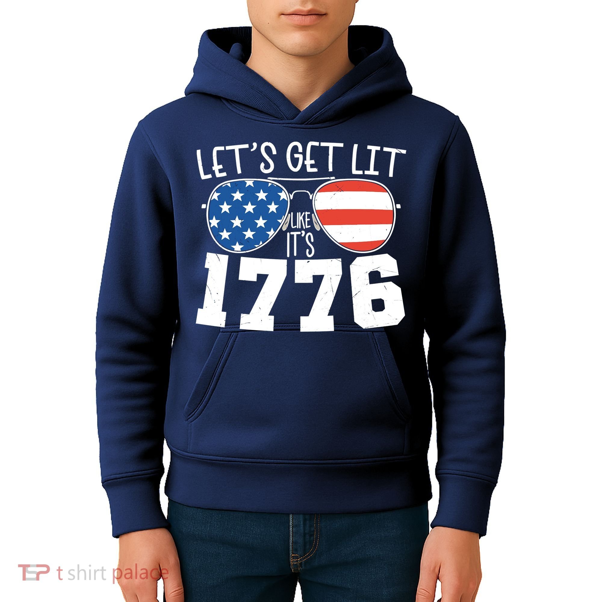 1776 Independence Day 4th Of July Kids Hoodie