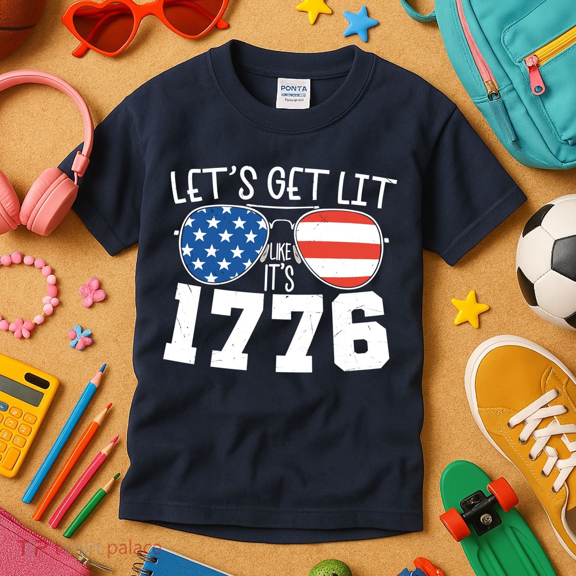 1776 Independence Day 4th Of July Kids T-Shirt