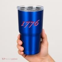 1776 Independence Day Liberty Freedom Betsy Ross Flag Gift Tumbler thumb 2