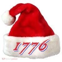 1776 Independence Day Liberty Freedom Betsy Ross Flag Gift Santa Hat thumb 0