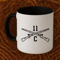 11c Infantry Mortar Crossed Rifles Gift Coffee Mug thumb 2
