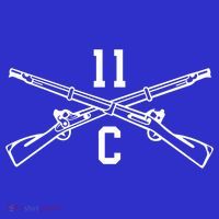 11c Infantry Mortar Crossed Rifles Gift Apron thumb 3